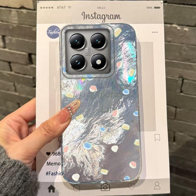 Cute Colorful Bow Heart Girls Women Phone Case For Xiaomi 14T 13T Pro 14Tpro 13Tpro 11 Lite 5G NE Shockproof Bumper Fundas Cover