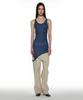 Partimento Woman Pwc Sheer Transform Sleeveless Dress_Blue