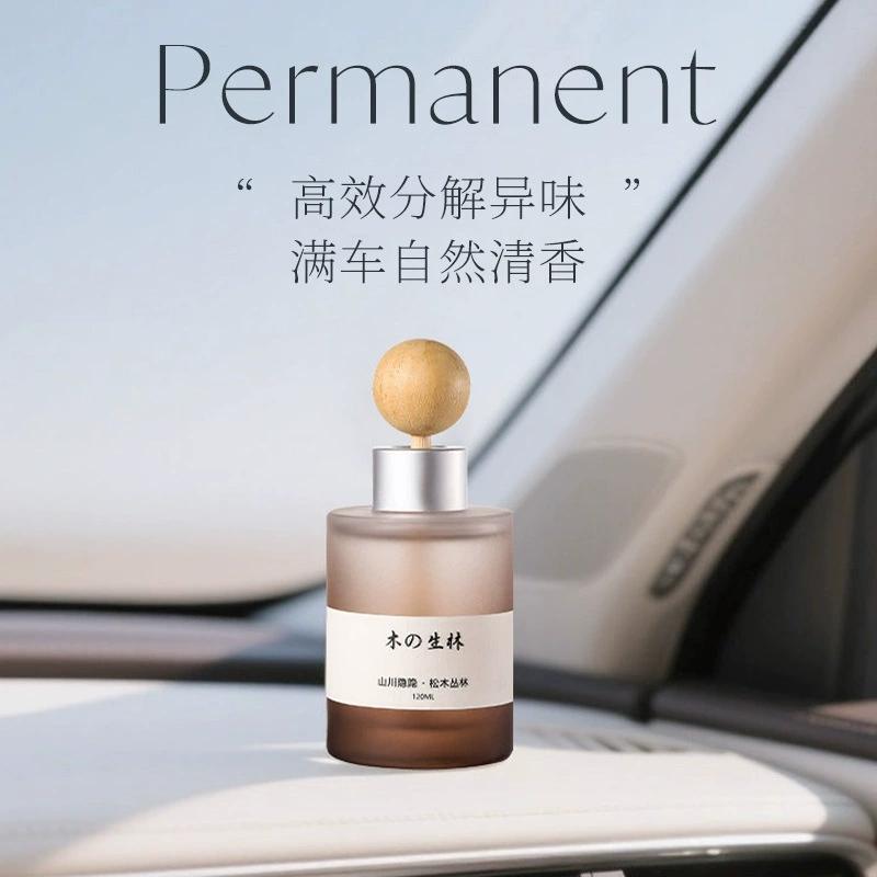 120ml Aromatherapy Essential Oil Diffuser - Niche Cedar Rose Fragrance with Wooden Ball, Car Perfume & Home Air Freshener