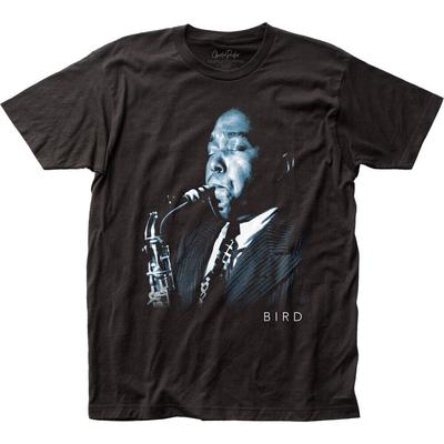 Charlie Parker Bird Slim Fit Black Unisex T-shirt