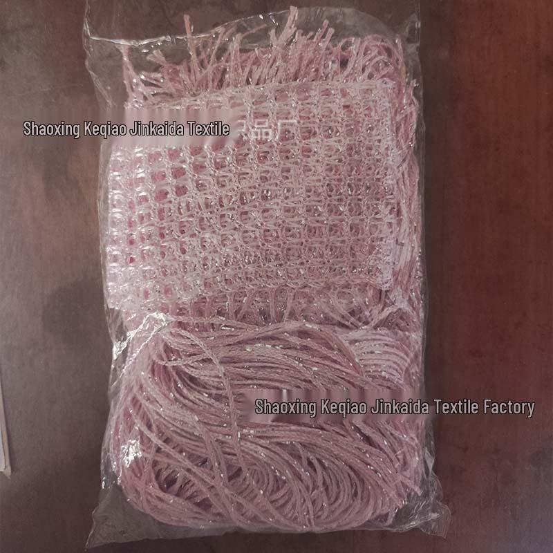 Encrypted Silver Thread Wedding Curtain: Decorative Tassel Ceiling Partition with Round Ring Scene Layout