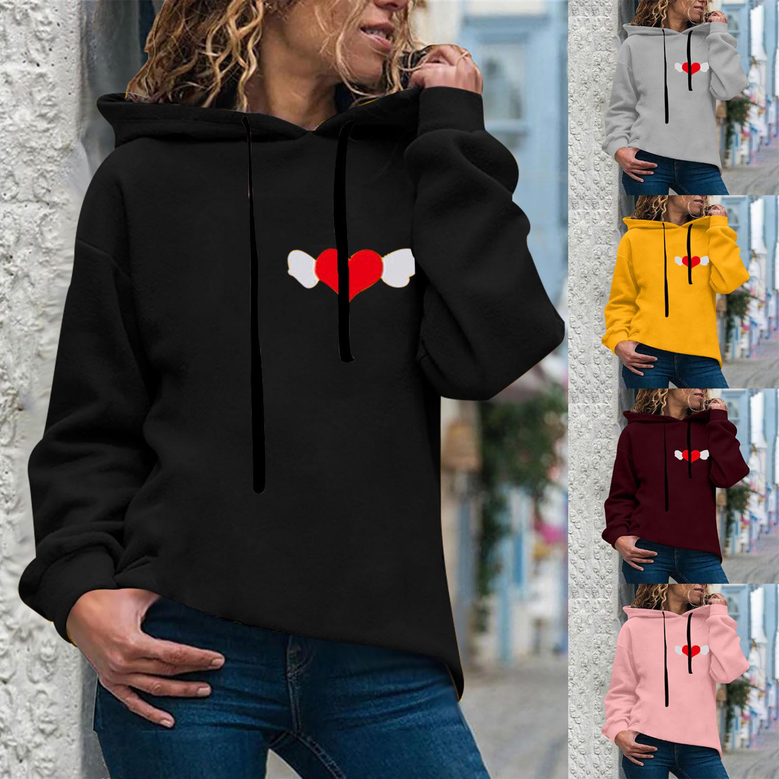 

Женская осенне-зимняя толстовка с капюшоном, пуловер, удобные топы с длинными рукавами