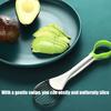 Professional Stainless Steel Fruit Cutter For Avocado Peach Dragon Fruit Cores Removal Ergonomic Nonslip Handle Slicer