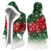 Men's Casual Christmas Print Jacket Holiday Outerwear
