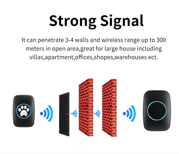 Wireless Dog Training Bell: Waterproof Push-Pull Doorbell for Indoor/Outdoor Use