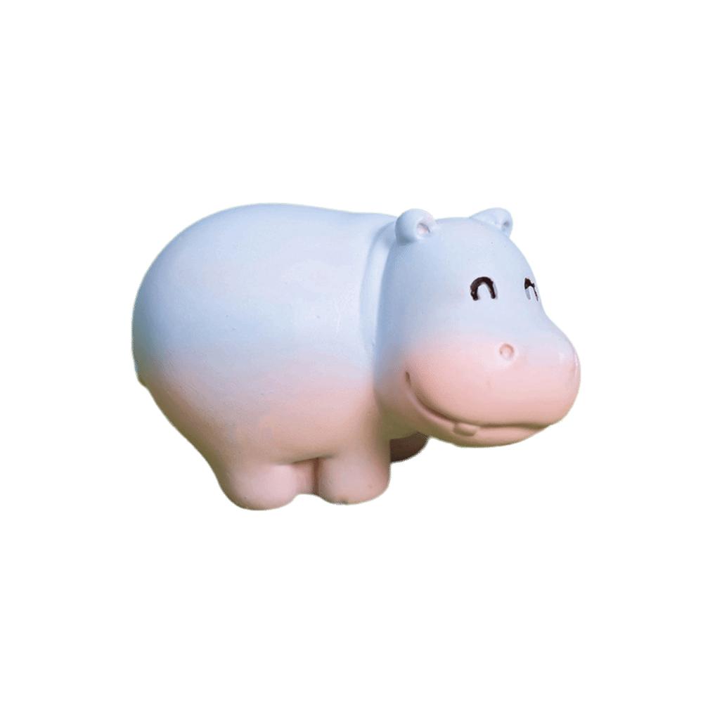 Cartoon Style Resin Hippo Statue Miniature Figure Hippopotamus Figurines  Office Desk