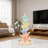 Macaron-Colored Beech Wood Music Tree: Montessori Sensory Roller Ball Toy for Early Learning