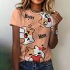 Summer Cute Funny Cat 3D Print T-shirts Women Streetwear Casual Fashion Y2k Short Sleeve T Shirt O-neck Tees Tops Clothing