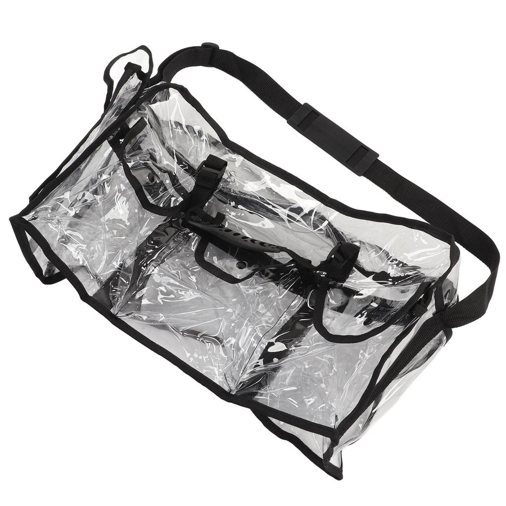 Transparent Shoulder Handbag Storage Large Capacity for Work Travelling Makeup Products Tissue