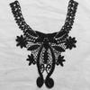 Handmade Black & White Lace Collar Brooch Trim for Clothing