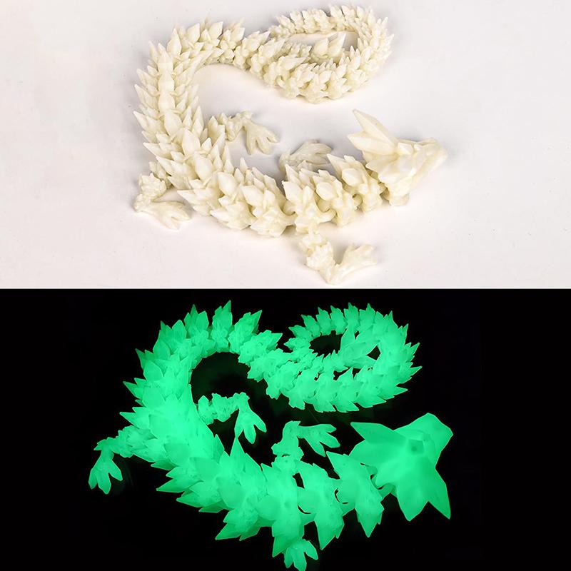 3D Printed Dragon Figures Multi-Jointed Movable Dragon Model Toys Tabletop Decorative Ornament Birthday Gifts