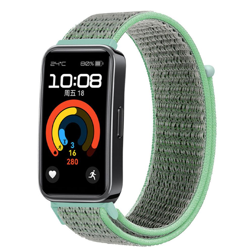 

Нейлоновый ремешок для часов для Huawei band 10/9/8, браслет на запястье, аксессуары для умных часов, сменный ремешок, спортивный браслет для Huawei Band10 Huawei band 8 светло-зеленый