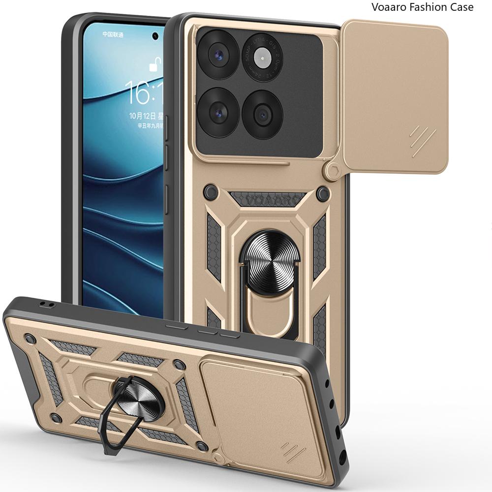 Slide Lens Armor Funda for Motorola Moto Edge 60 Fusion Case Magnetic Rotate Ring Stand Cover for Motorola Edge 60 Fusion Case