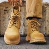 Martin Boots Thick-soled Tooling Boots 2025 New High-top British Style Retro Medium-top Men's Rhubarb Boots 2278-J