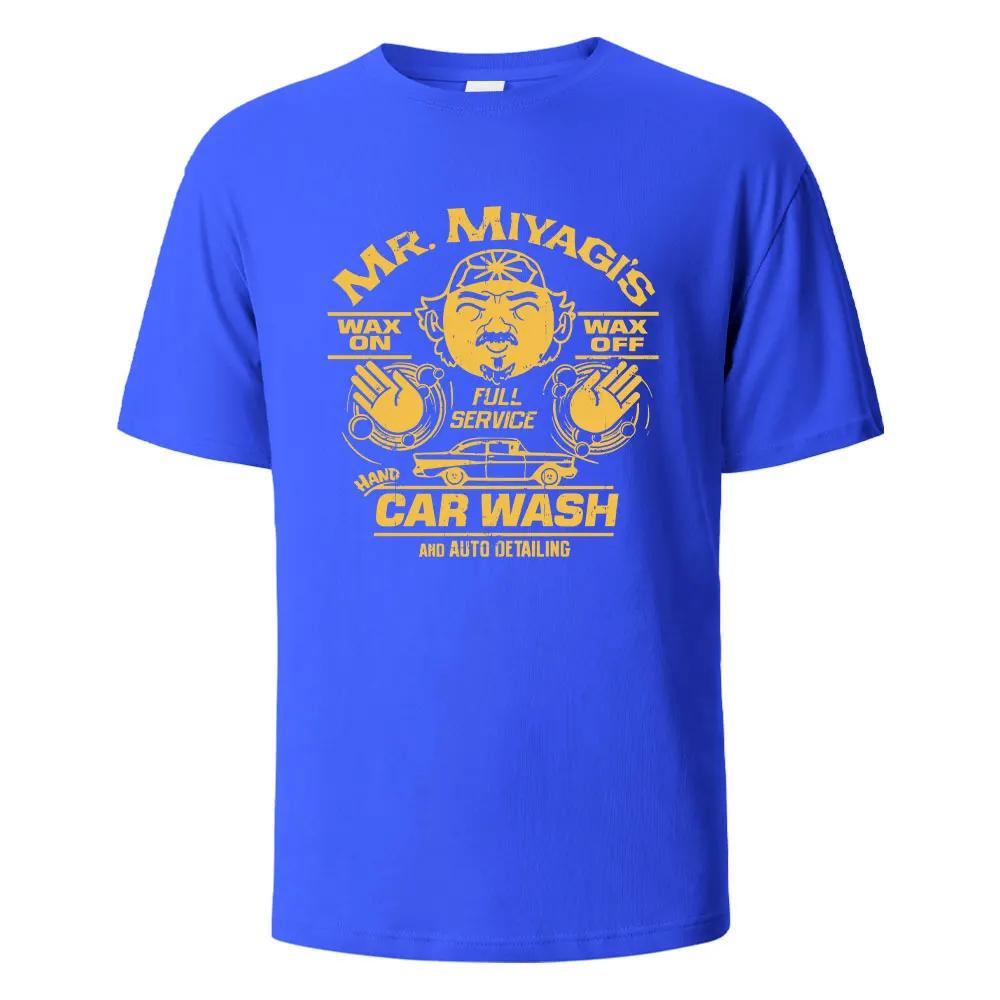 Men's Printed T-Shirt Mr.Miyagis Funny Graphic 100% Cotton Oversize Shortsleeved Tees For Men Women Summer Fashion Casual Tops