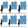 Christmas Snowflake Printed Curtains Pole Bag Decorations Home Room Set Of 2 Made Polyester