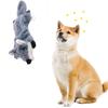 Pet Chew Toy with Built-in Sound Generator Anxiety Relief Wolf Shape Plush