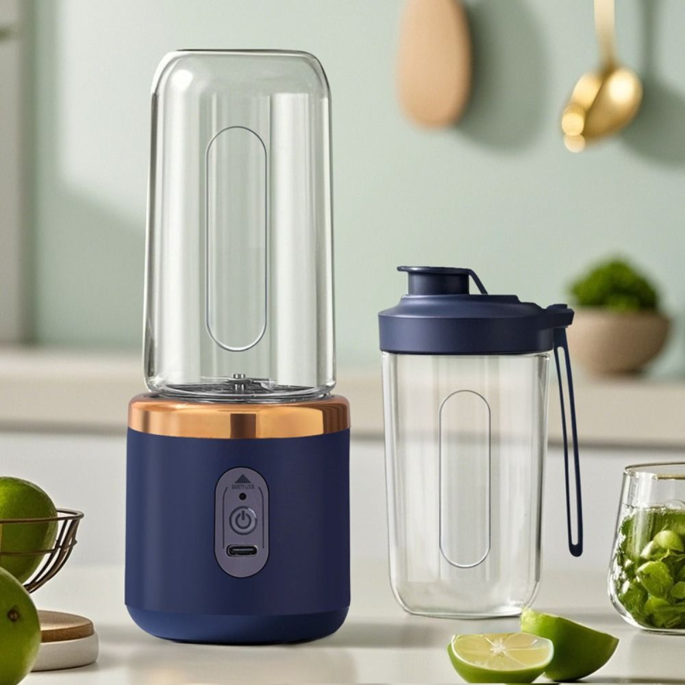 Double Cup USB Juicer 400Ml Capacity Portable Juicer Global Buyers Single Cup Blender  Office Use