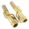 2 PCS Saxophone Neck Brass Mouthpiece Metal Sax Curved Necks and Straight Neck for Soprano Saxophone Instrument