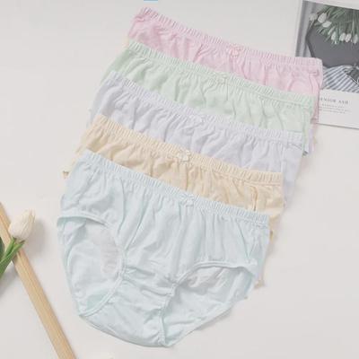 100% Cotton Breathable Plus Size Women's Briefs for Middle-Aged & Elderly