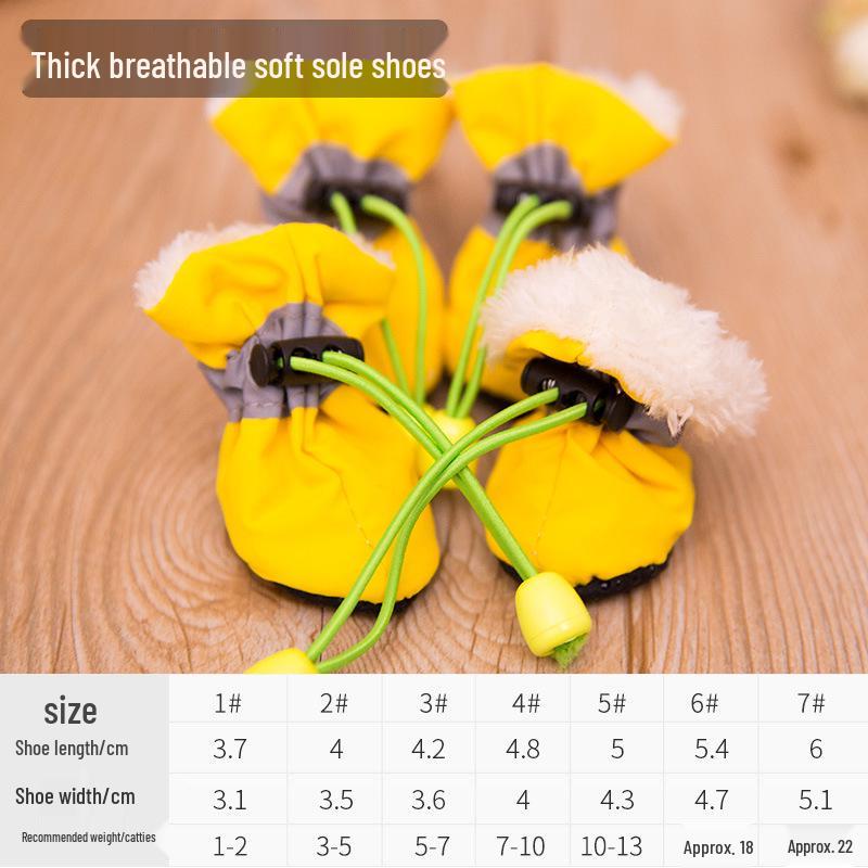 Breathable Small Dog Shoes – Non-Waterproof Paw Covers for Pomeranians & Bichons, Suitable for Spring & Winter