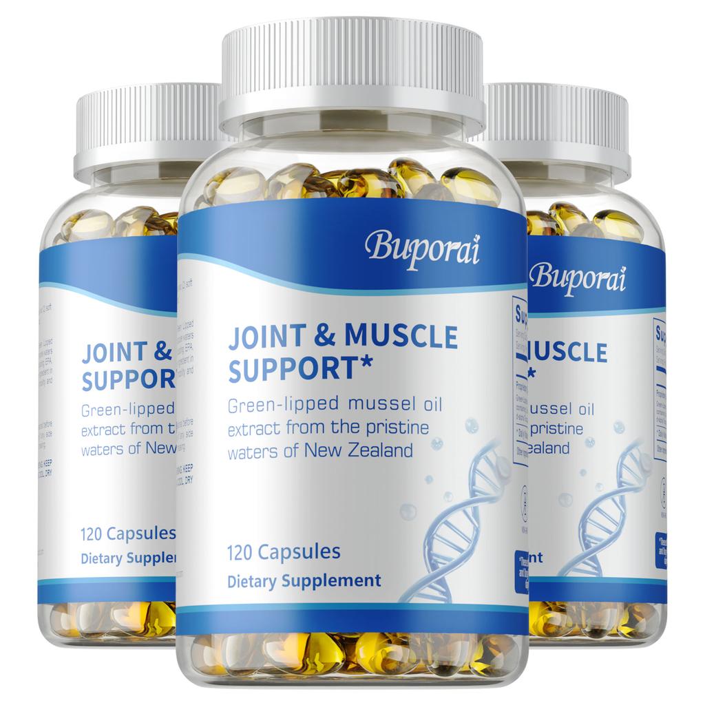 Capsules d'huile de moule à lèvres vertes de haute pureté, nutrition naturelle, soutient la santé des articulations, convient aux sports et à l'exercice, pour adultes.