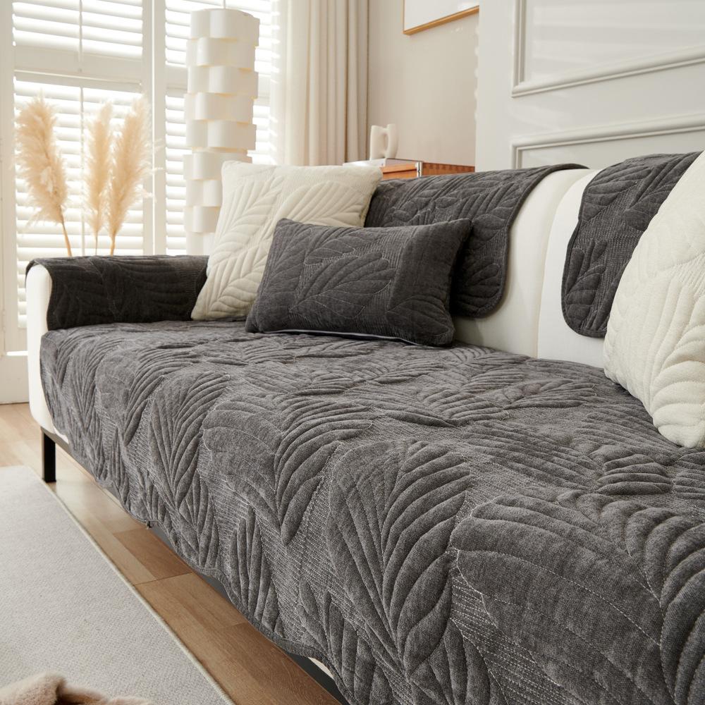 

Синель подорожник Ins ретро гостиная диванная подушка чехол для дивана четыре сезона универсальный диван полотенце чехол тканевая подушка 70X70