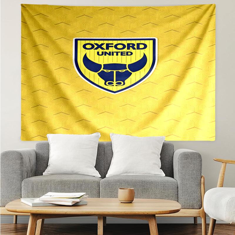 Oxford United Crest Tapestry Hanging for Bedroom,Livingroom, Playroom,Decor Art Room Wall Tapestry Holiday and Birthday Gifts