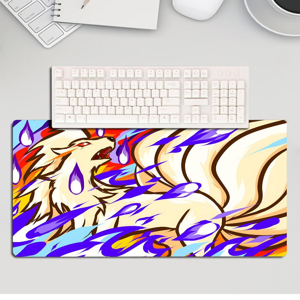 Anime PPokmon Mousepad Large Gaming Mouse Pad LockEdge Thickened Computer Keyboard Table Desk Mat
