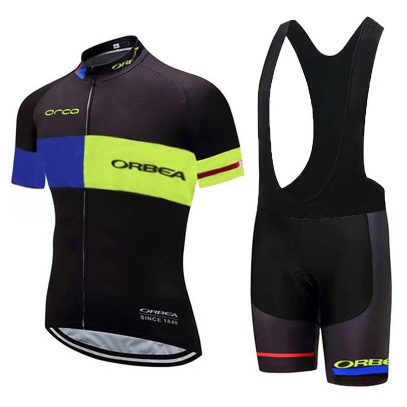 Summer Short Sleeve Set Tour De France ORBEA Team Cycling Suit Sports Roller Skating Suit Bicycle Outdoor Riding