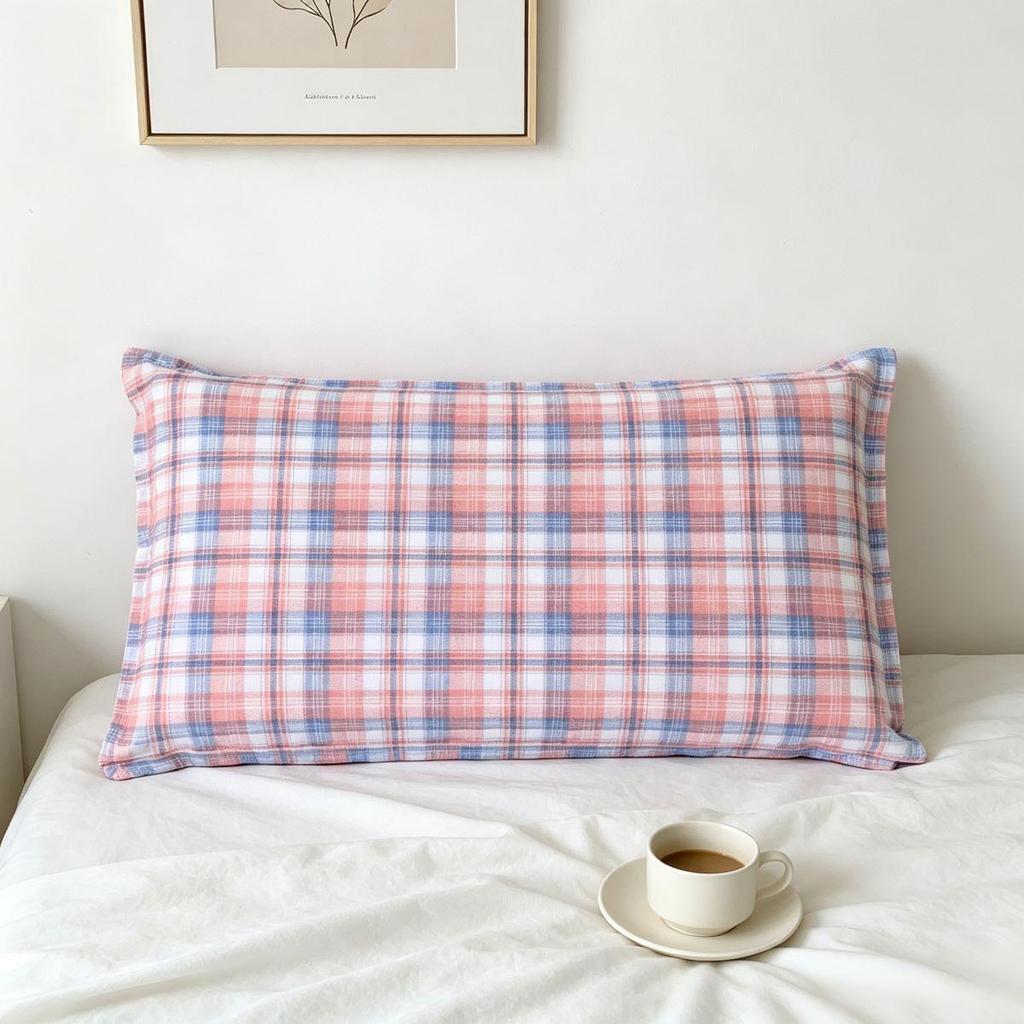 Thickened Large Single Pillowcases for Adults - Simple Summer Cover, Ideal for Dormitory Use (One Pair)