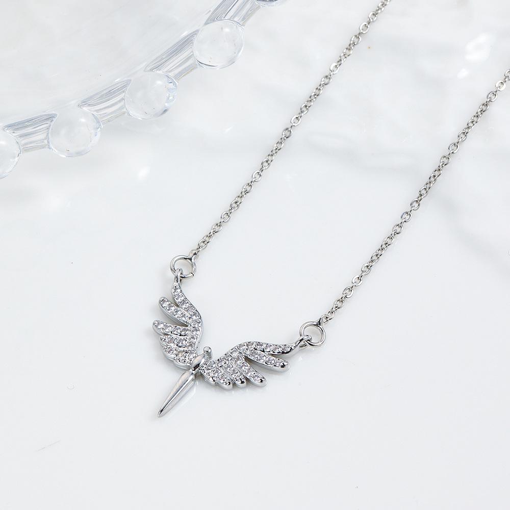 

Высококлассное ожерелье-подвеска «Крылья ангела» класса люкс для женщин