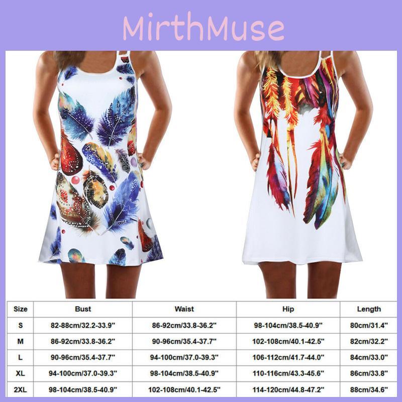 Vintage Boho Women Loose Summer Sleeveless 3d Floral Print Tank Mini Dress For Effortless Style