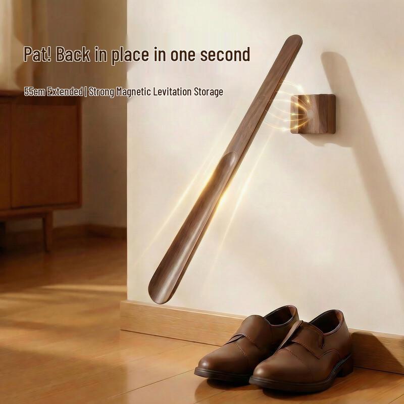 KATEI STORY Long Handle Solid Wood Shoehorn