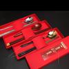 ZISIZ Chinese Style 304 Stainless Steel Spoon & Chopstick Gift Set
