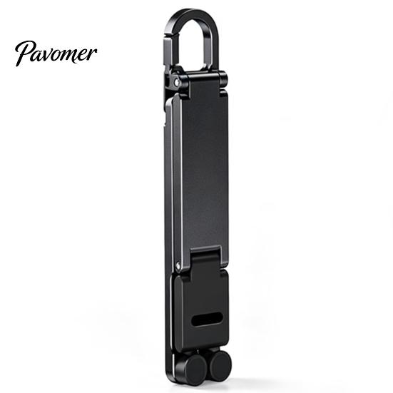 Cell Phone Stand Mini Foldable Keychain, Portable Holder for Pocket Desk, Home Office Travel Desk Accessory