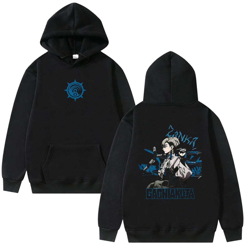 Anime Gachiakuta Zanka Nijiku Graphic Hoodie Unisex Manga Oversized Pullover Hoodies Fashion Cartoon Hooded Sweatshirt