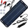 12V Solar Panel Kit, High-Efficiency IP65 Waterproof Trickle Charger with Suction Cups, Portable Solar Car Battery Charger for RV, Boat, Motorcycle,