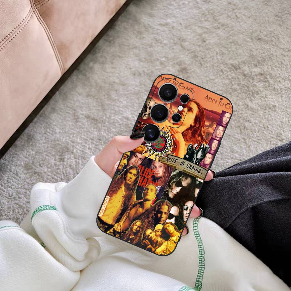 

Music A-Alice In C-Chains Phone Case For Samsung S 24 Fe 25 Ultra Plus 20 Lite 21 30 22 23 24 22 Ultra 5G Fundas Samsung S22 ULTRA 5G