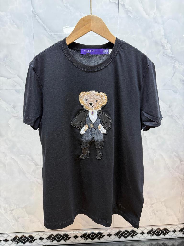 Ralph High-Quality Unisex Casual Bear Embroidery T-Shirt - Short-Sleeved, Comfortable, Versatile.