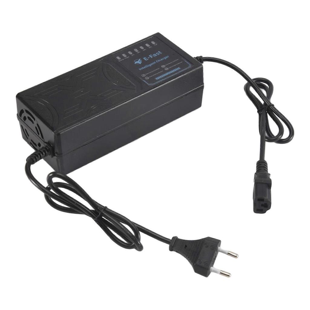 Carregador de Veículo Elétrico 48V 20AH Display de 7 Luzes Display de Potência Proteção Contra Vazamento de Corrente/Pulso Completo Plugue UE