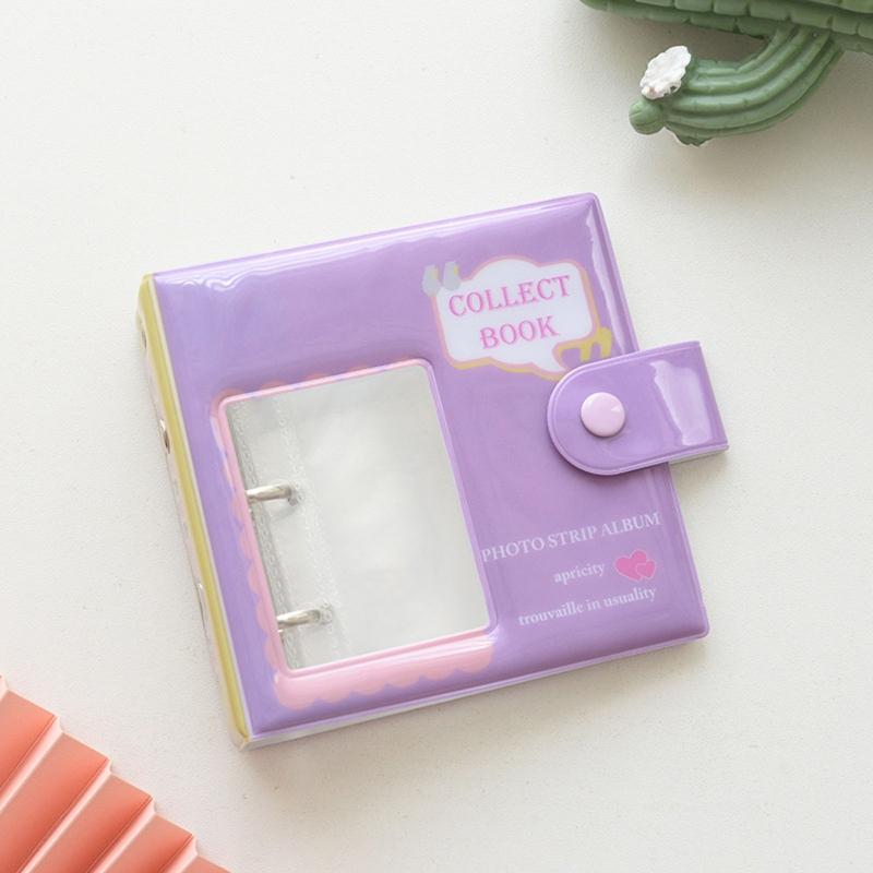 40-Pocket 3 Inch Photo Album Pictures Storage Card Holder Photocard Binder 3-ring Mini Idol Cards Collect Book 20 Pages