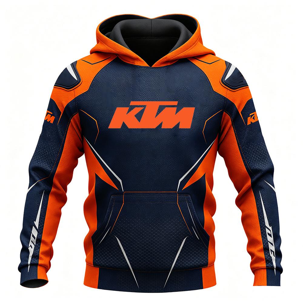 KTM Heren Kleding voor Lente en Herfst  F1 Racing en Motorfietsen Nieuw Bedrukt Lange Mouwen Stijl L