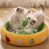 Cat Scratching Nest Interactive Scratcher with Teaser Toy Raised for Cats