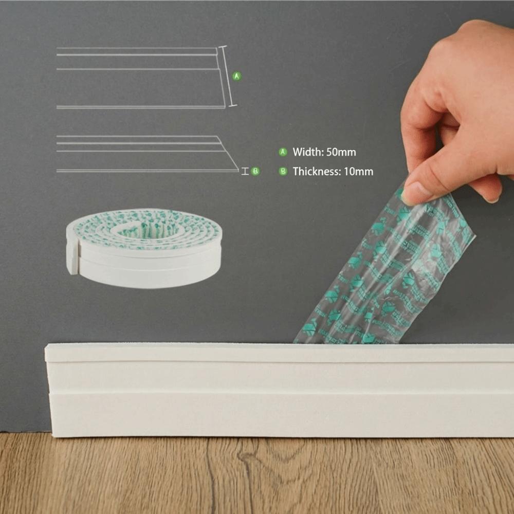 Thickened Wall Baseboard Anti-collision Wall Sticker High Quality Molding Trim  Living Room