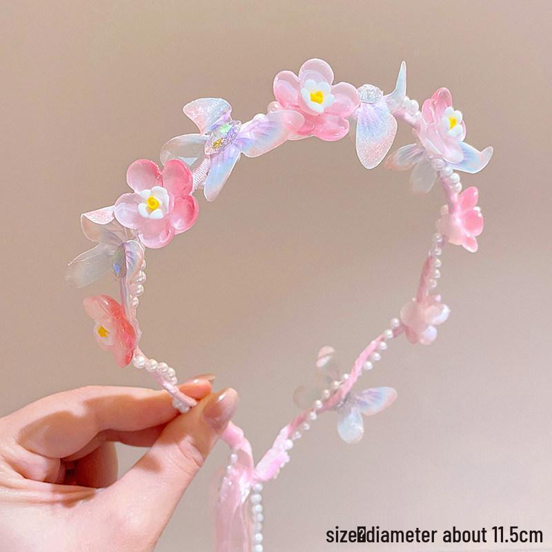 3D Butterfly Girl Headband 2026: Anti-Slip Fairy Hair Clip Tool for Toddlers