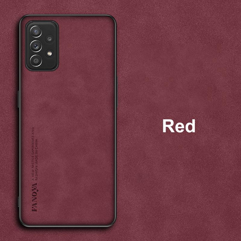 

Розкішний чохол зі шкіри PU для Samsung Galaxy A52 A72 A52S 5G, Чохол-обкладинка Бізнес Силіконовий Захисний Чохол для Телефона для Samsung A52S Coque For Galaxy A72 5G червоний