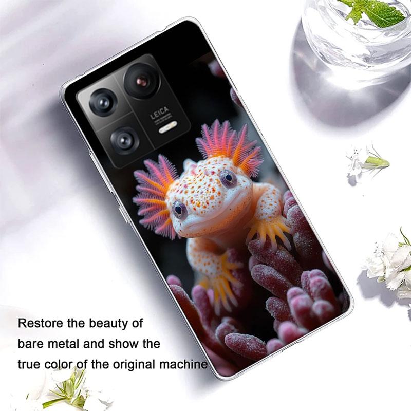 Smiling Salamander Phone Case For Xiaomi Poco F7 Ultra X7 X6 M8 M7 M6 M4 M3 Pro X4 Mi 15 15T 14 14T 12T 12S 10T Pro 12 11 Lite C