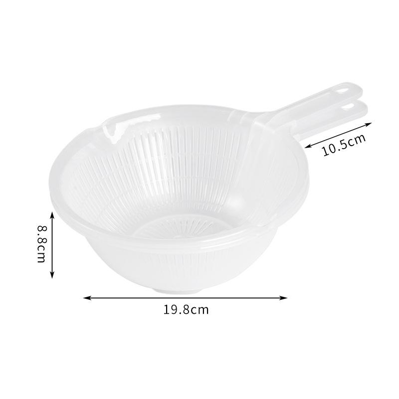 

Многофункциональный двухслойный кухонный дуршлаг с длинной ручкой для домашнего использования прозрачный