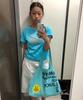 Kikki Spiral Logo T-Shirt Okinawa Blue